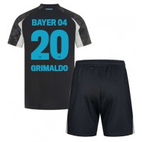 Echipament fotbal Bayer Leverkusen Alejandro Grimaldo #20 Tricou Treilea 2024-25 pentru copii maneca scurta (+ Pantaloni scurti)